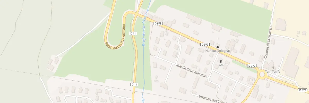 Plan du 18 Rue de sous Matonax à Nurieux-Volognat