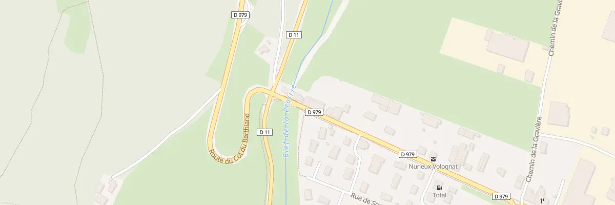Plan du 7 Rte du Berthiand à Nurieux-Volognat