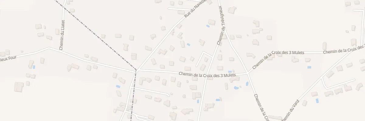 Plan du 688 Che de la Croix des 3 Mulets à La Bâtie-Montgascon