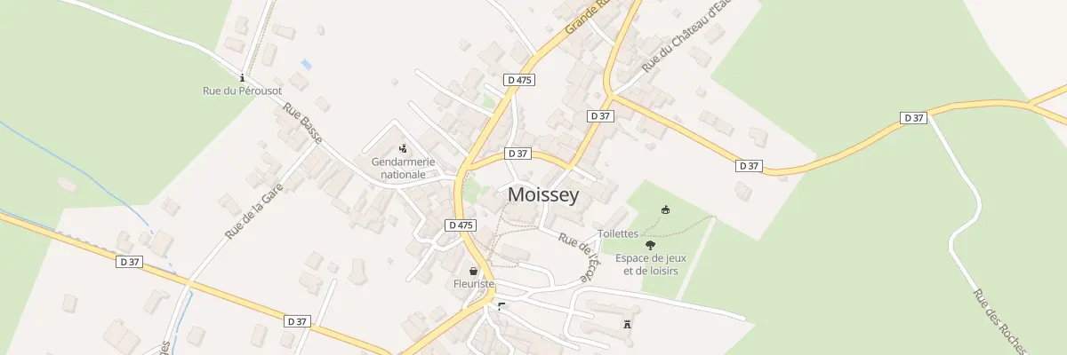 Plan du 1 Rue Haute à Moissey