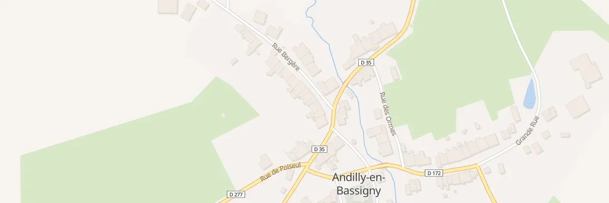 Plan du 5 Rue Bergere à Andilly-en-Bassigny