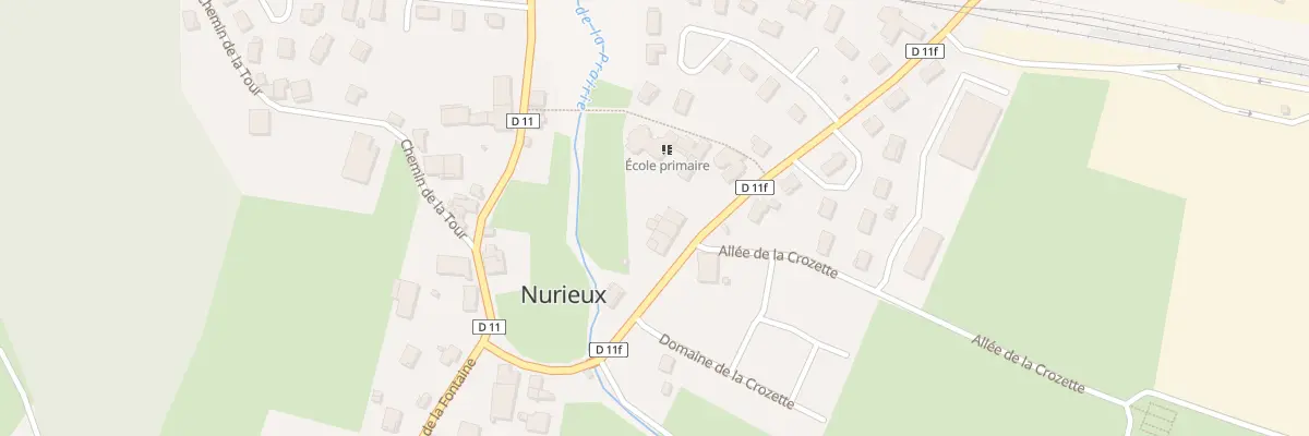 Plan du 7 Che de la Gare à Nurieux-Volognat