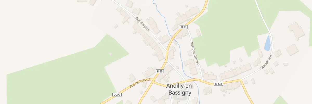 Plan du 3 Rue Bergere à Andilly-en-Bassigny