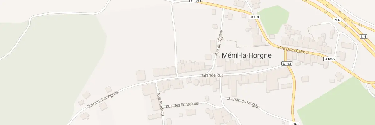 Plan du 40 Rue La Grande Rue à Ménil-la-Horgne