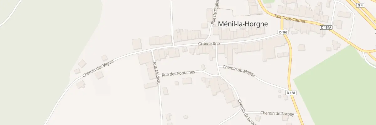 Plan du 37 Rue La Grande Rue à Ménil-la-Horgne
