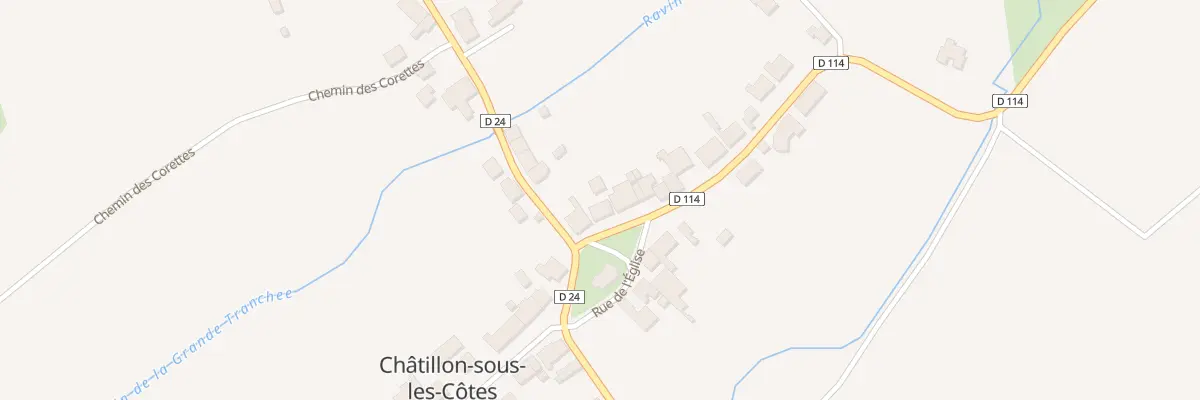 Plan du 3 Rte de Mandres à Châtillon-sous-les-Côtes