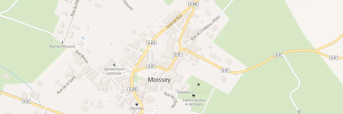 Plan du 5 Rue Haute à Moissey