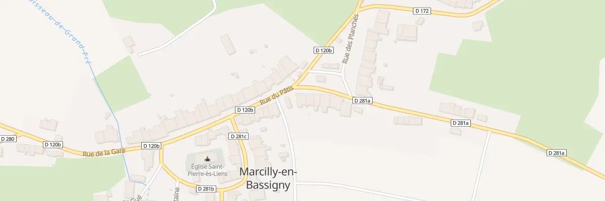 Plan du 2 Rue de la Saboterie à Marcilly-en-Bassigny