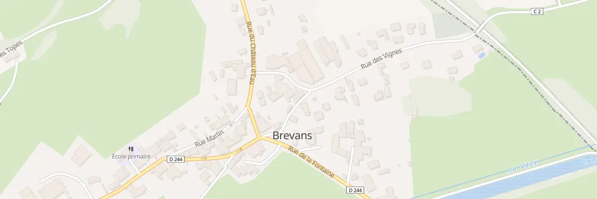 Plan du 1 Rue La Riotte à Brevans