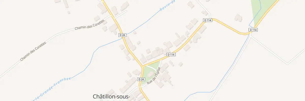 Plan du 5 Rte de Mandres à Châtillon-sous-les-Côtes