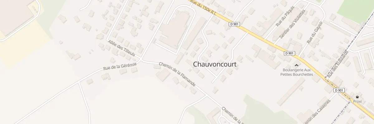 Plan du 15 All du Cerisier à Chauvoncourt