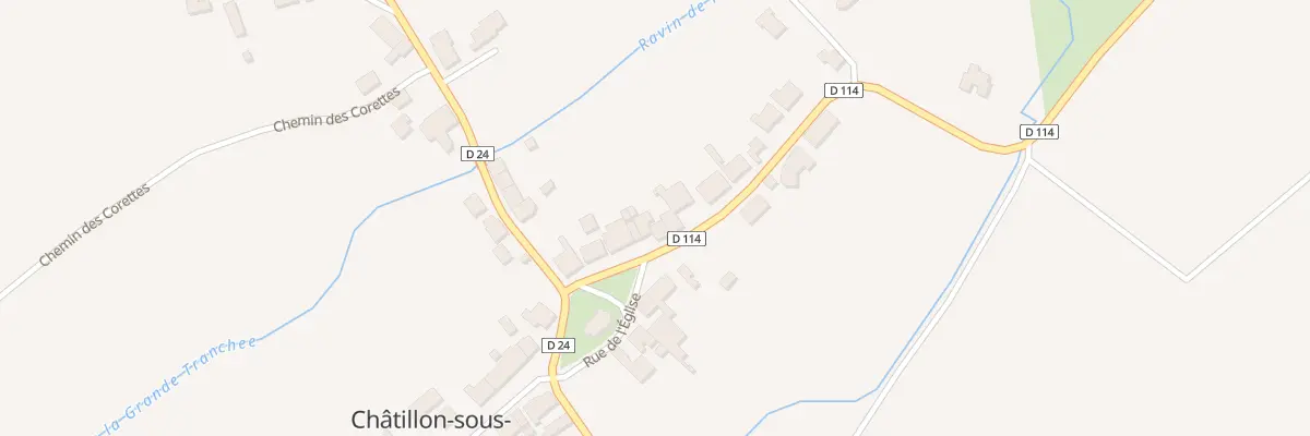 Plan du 11 Rte de Mandres à Châtillon-sous-les-Côtes