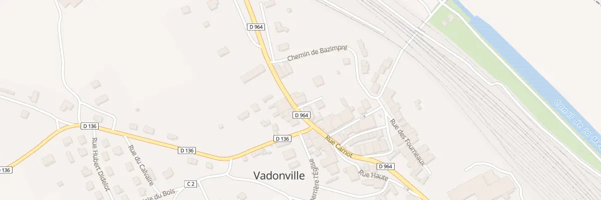 Plan du 1 Rue de la Cour à Vadonville