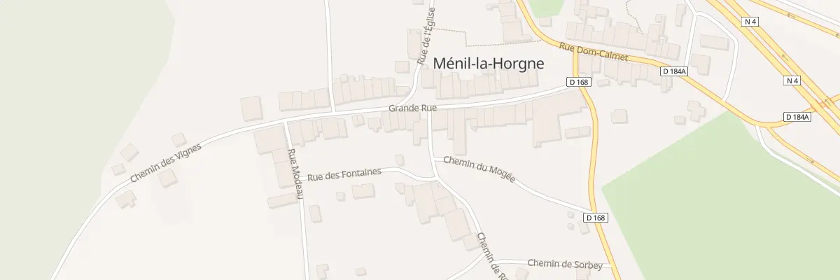 Plan du 23 Rue La Grande Rue à Ménil-la-Horgne