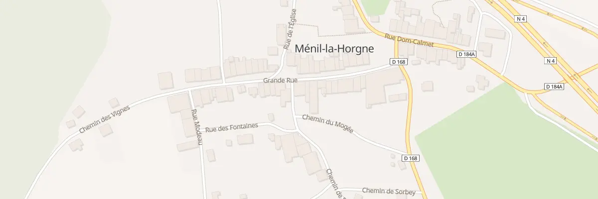 Plan du 21 Rue La Grande Rue à Ménil-la-Horgne