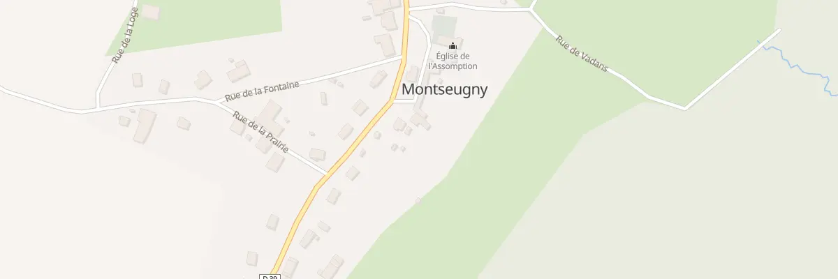 Plan du 9 Rue de l’Eglise à Montseugny à Broye-Aubigney-Montseugny