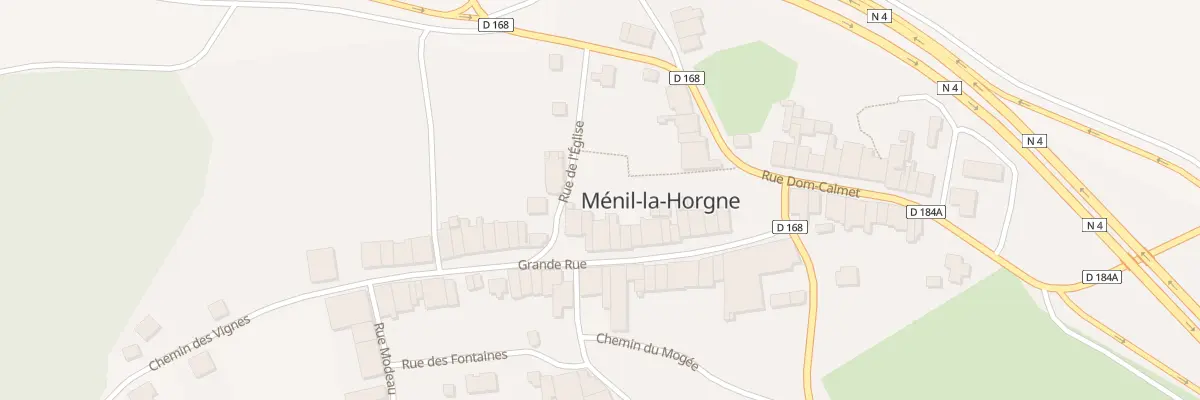 Plan du 22 Rue La Grande Rue à Ménil-la-Horgne