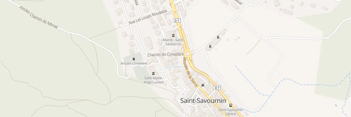 Plan du 15 Che du Cimetière à Saint-Savournin