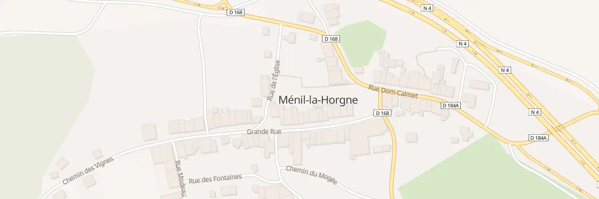 Plan du 18 Rue La Grande Rue à Ménil-la-Horgne