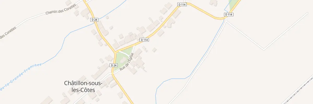 Plan du 4 Rte de Mandres à Châtillon-sous-les-Côtes