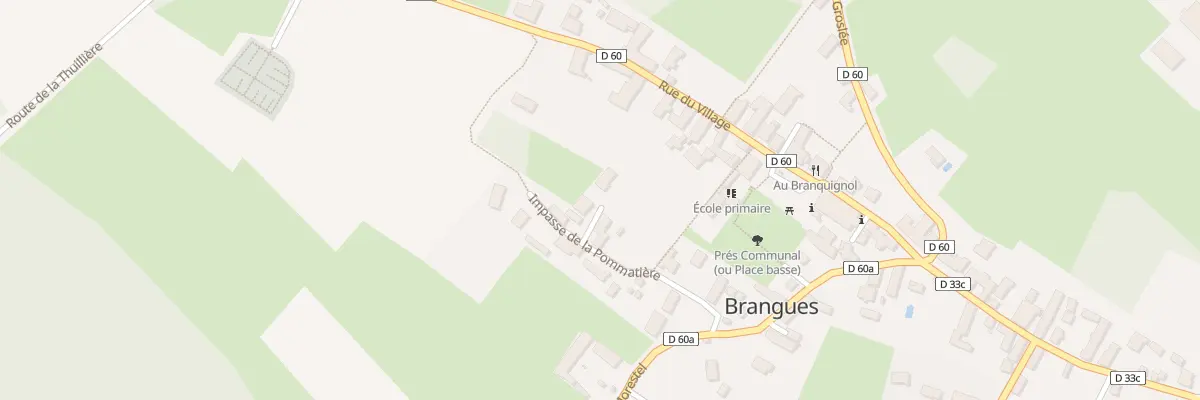 Plan du 136 Imp de la Pommatiere à Brangues