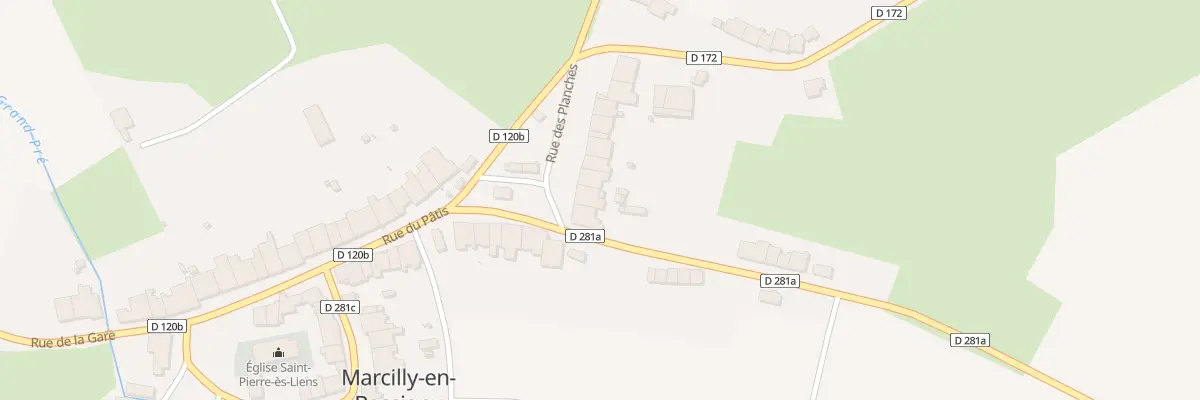 Plan du 4 Rue des Planches à Marcilly-en-Bassigny