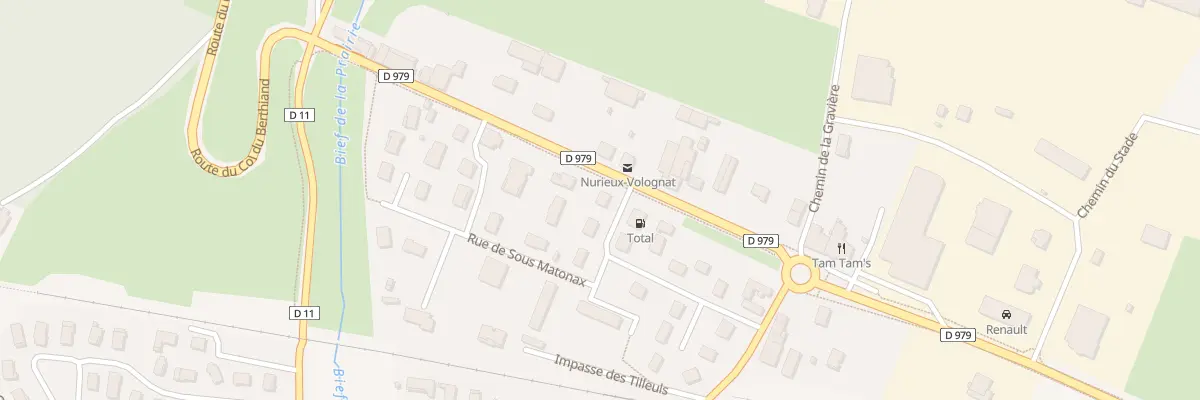 Plan du 17 All de la Poste à Nurieux-Volognat