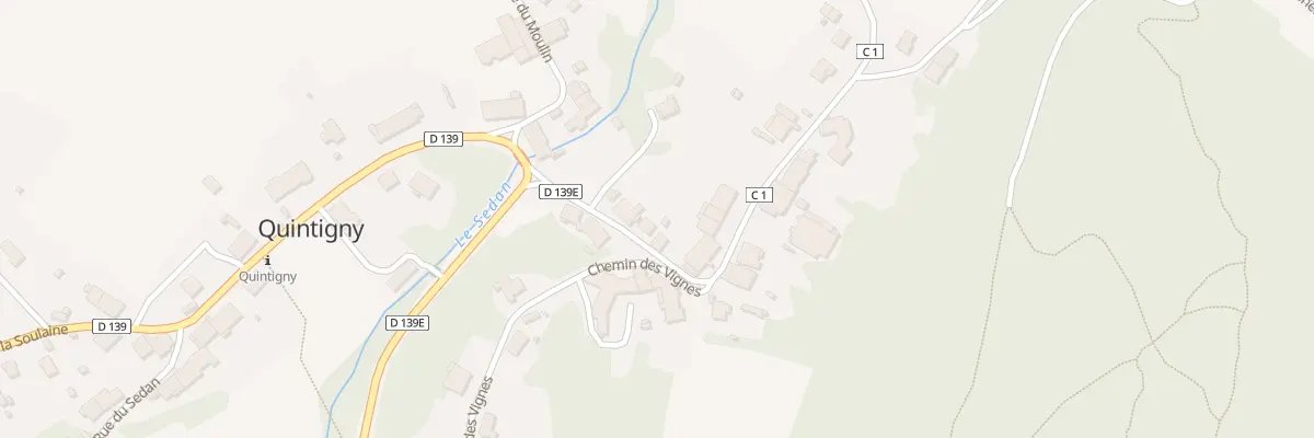 Plan du 97 Rue du Château à Quintigny