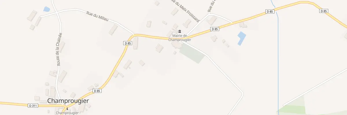 Plan du 7 Rue des Etangs à Champrougier