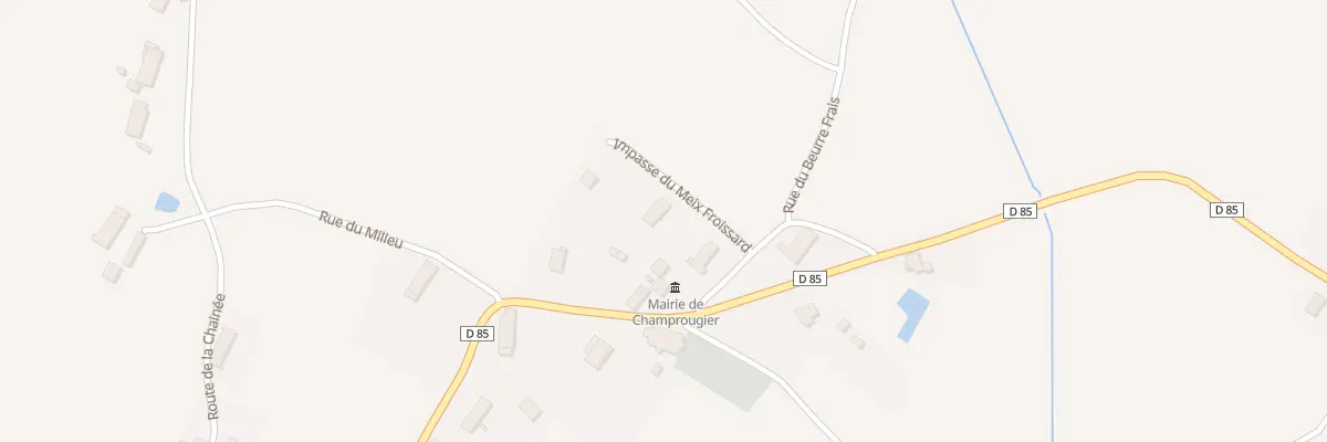 Plan du 3 Imp du Meix Froissard à Champrougier