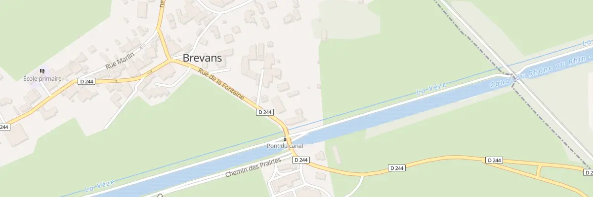 Plan du 25 Rue de la Fontaine à Brevans