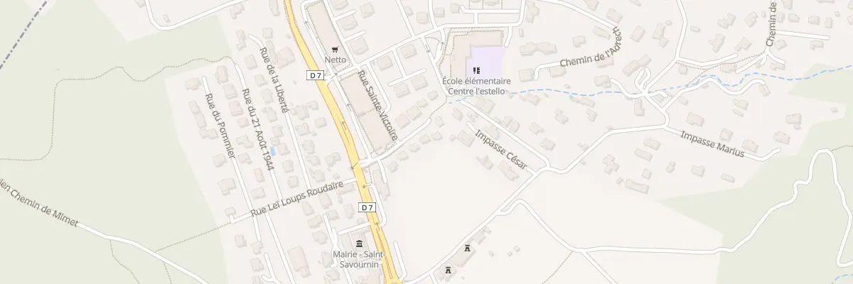 Plan du 4 Res du Centre à Saint-Savournin