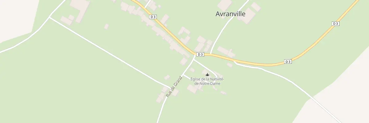 Plan du 2 Rue de Grand à Avranville
