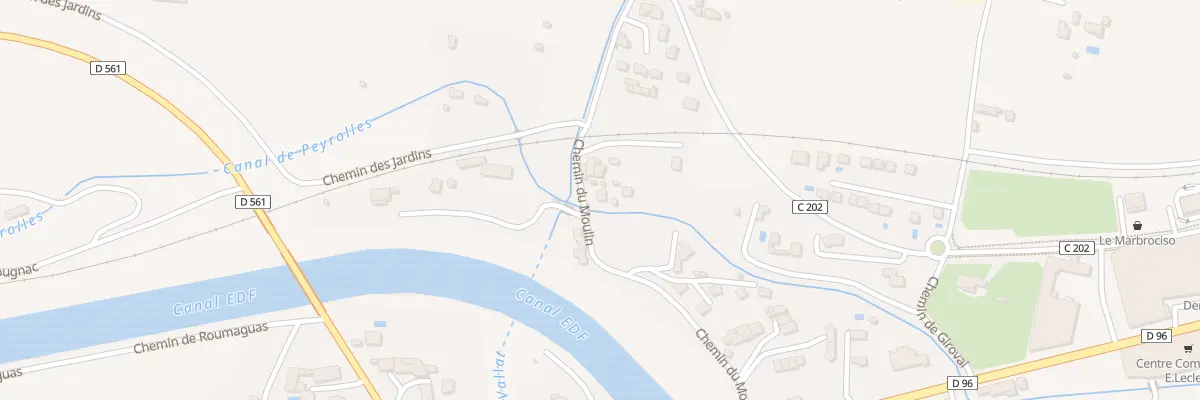 Plan du 280 Che du Moulin à Meyrargues