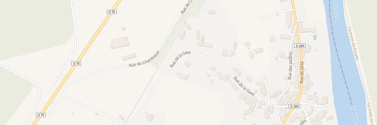 Plan du 13 Rue de la Gare à Mantoche