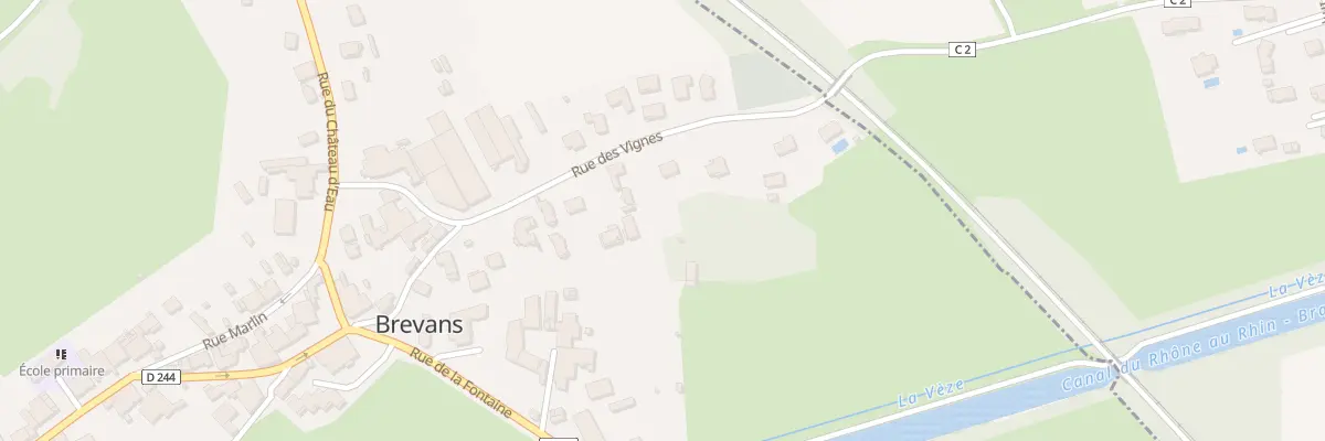 Plan du 22 Rue des Vignes à Brevans