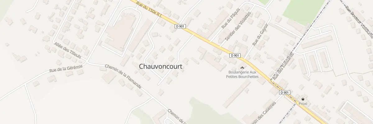 Plan du 1 All du Cerisier à Chauvoncourt