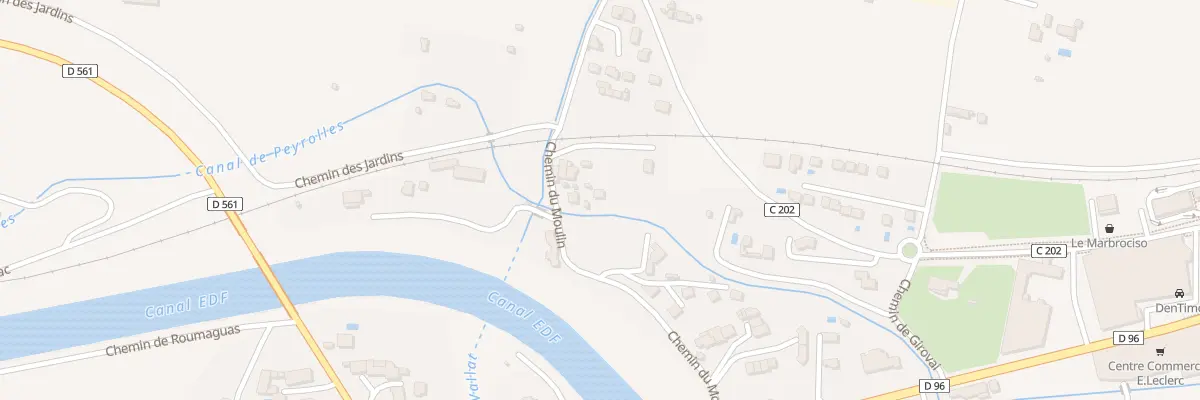 Plan du 278 Che du Moulin à Meyrargues
