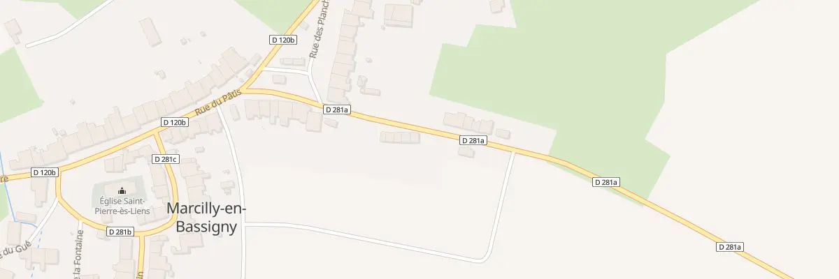 Plan du 22 Rue de la Saboterie à Marcilly-en-Bassigny