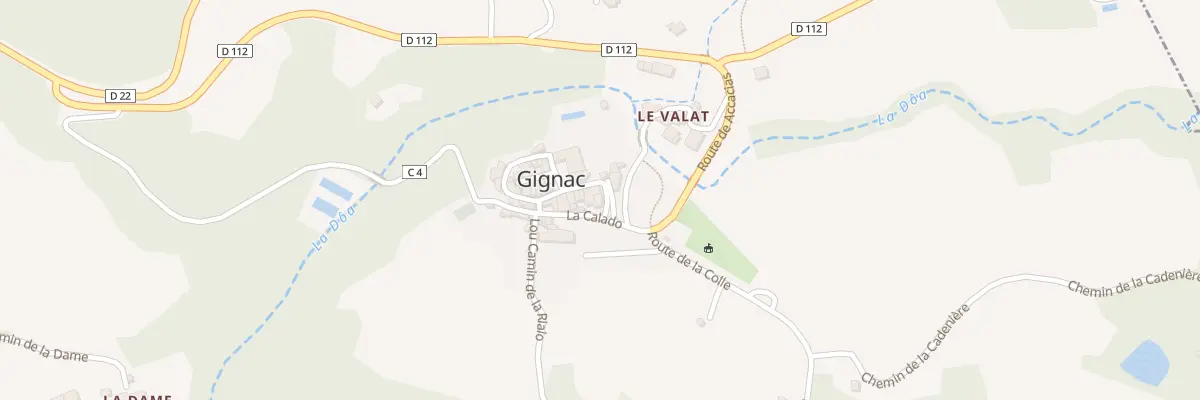 Plan du 18 La Montado à Gignac