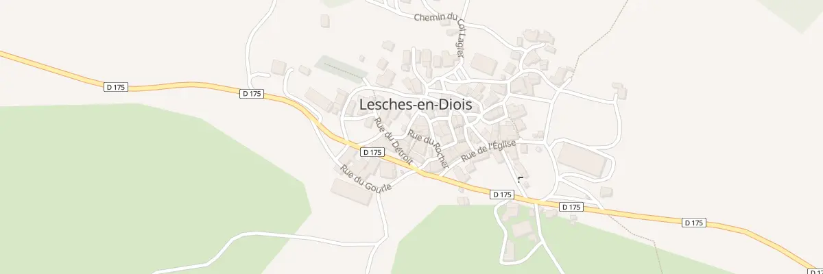 Plan du 1 Rue des Jardins à Lesches-en-Diois
