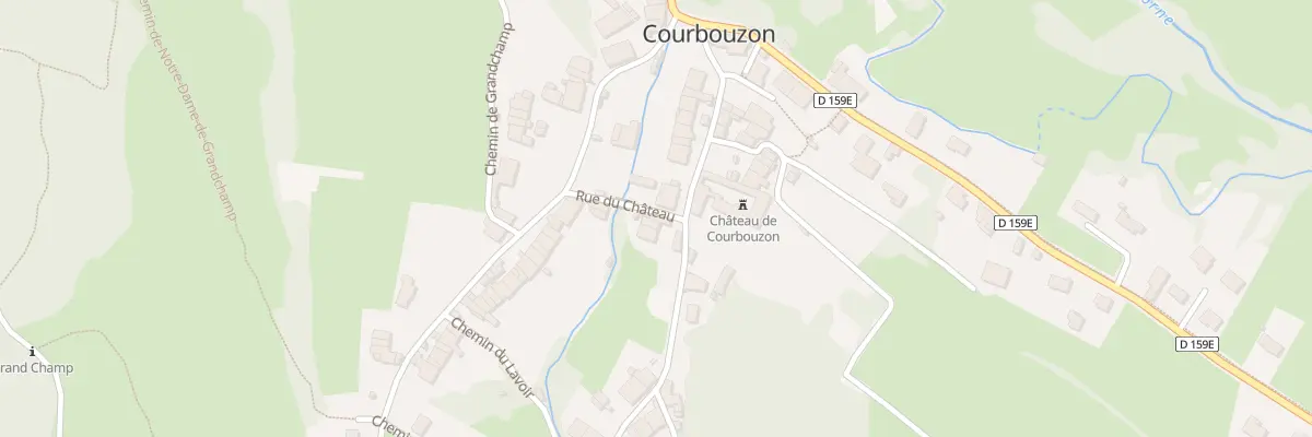 Plan du 74 Rue du Château à Courbouzon