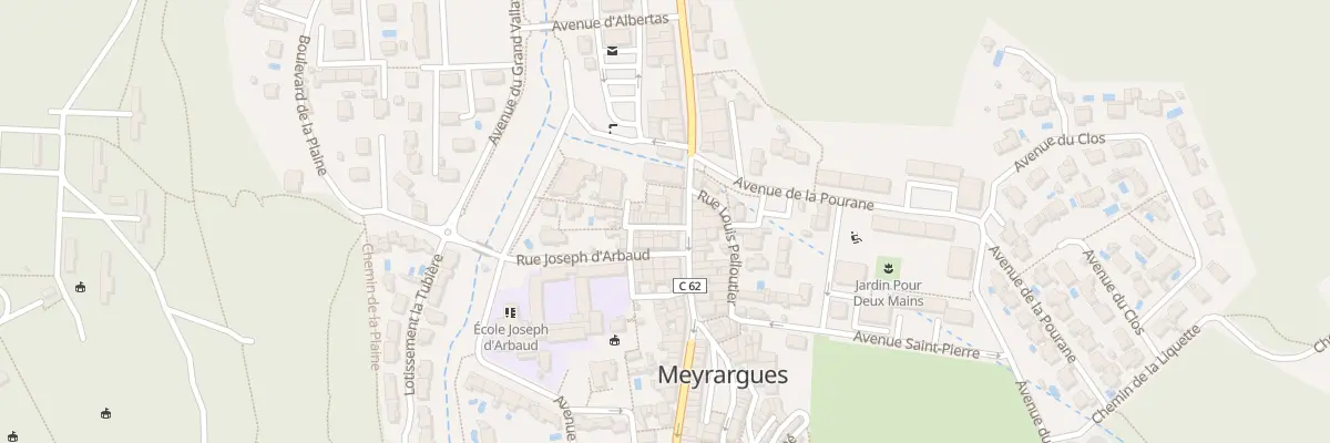 Plan du 2 Rue Louis Pasteur à Meyrargues