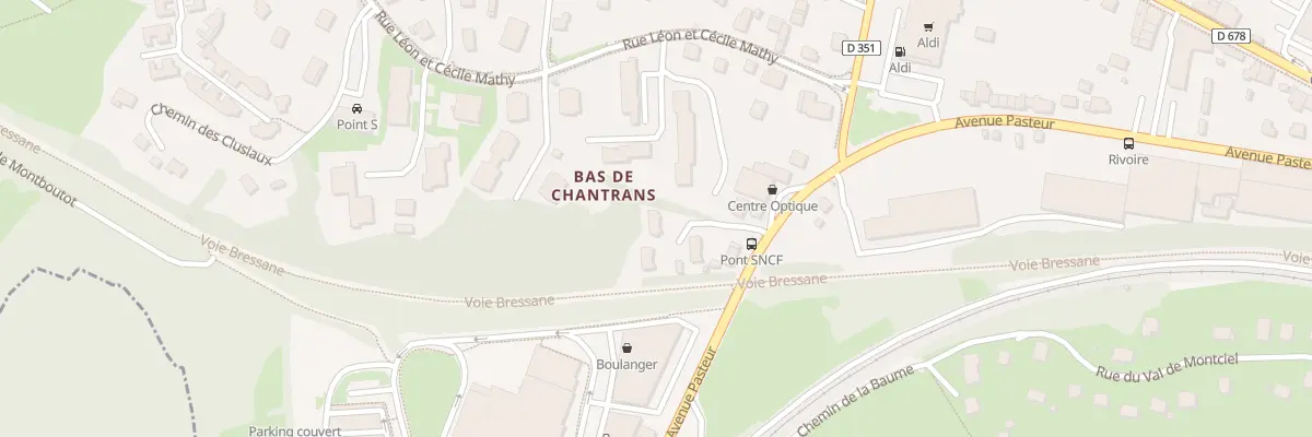 Plan du 40C Av Pasteur à Montmorot