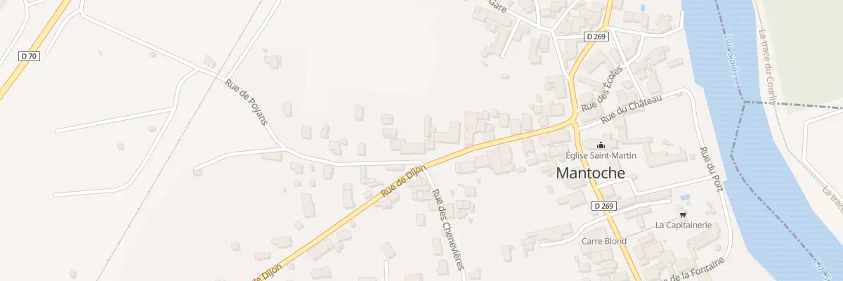 Plan du 2 Rue de Poyans à Mantoche