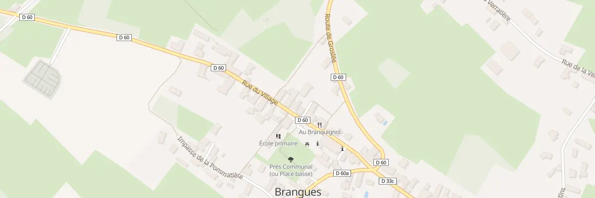 Plan du 176 Rue du Village à Brangues