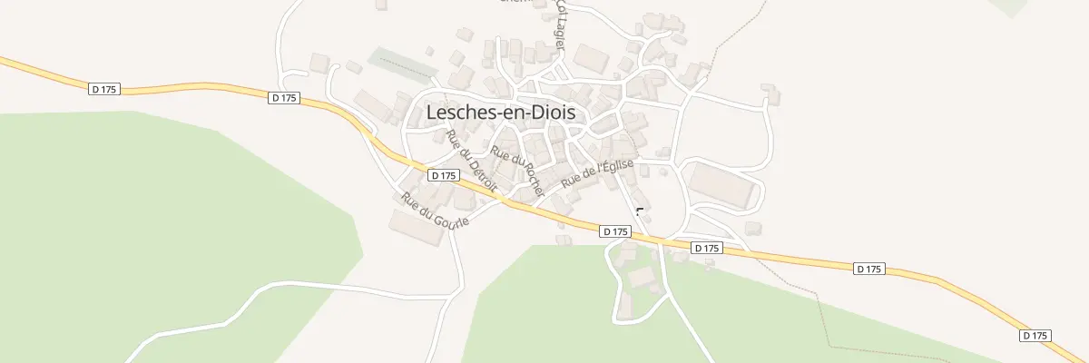 Plan du 1 Rue du Rocher à Lesches-en-Diois