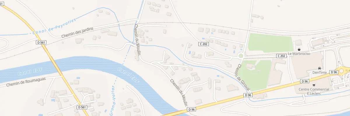 Plan du 176G Che du Moulin à Meyrargues