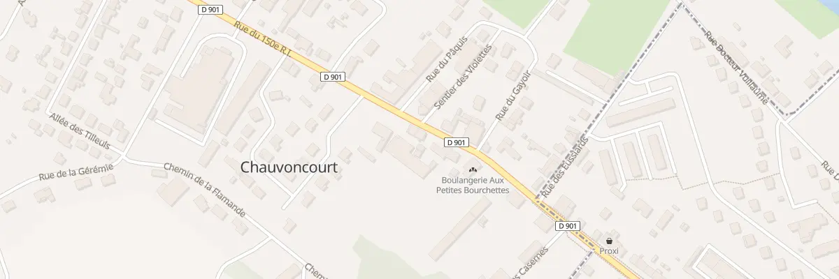 Plan du 11 Rue du 150e Ri à Chauvoncourt