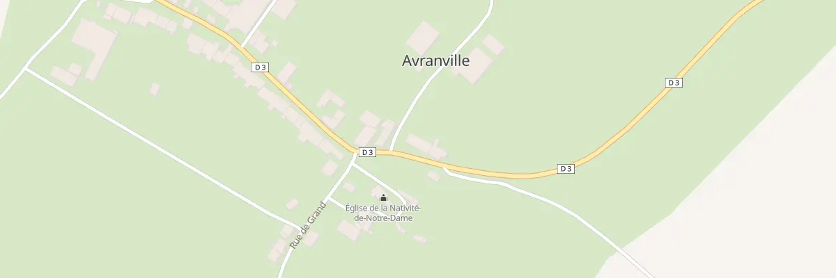 Plan du 3 Rue de Chermisey à Avranville